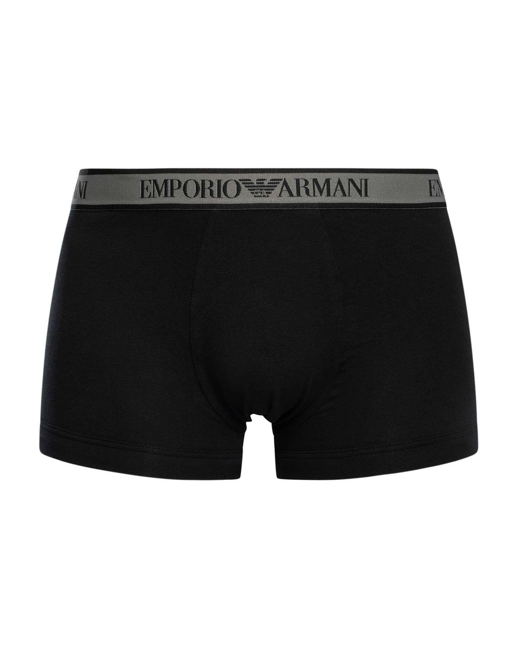 Emporio Armani Black 3 Pack Trunks for men