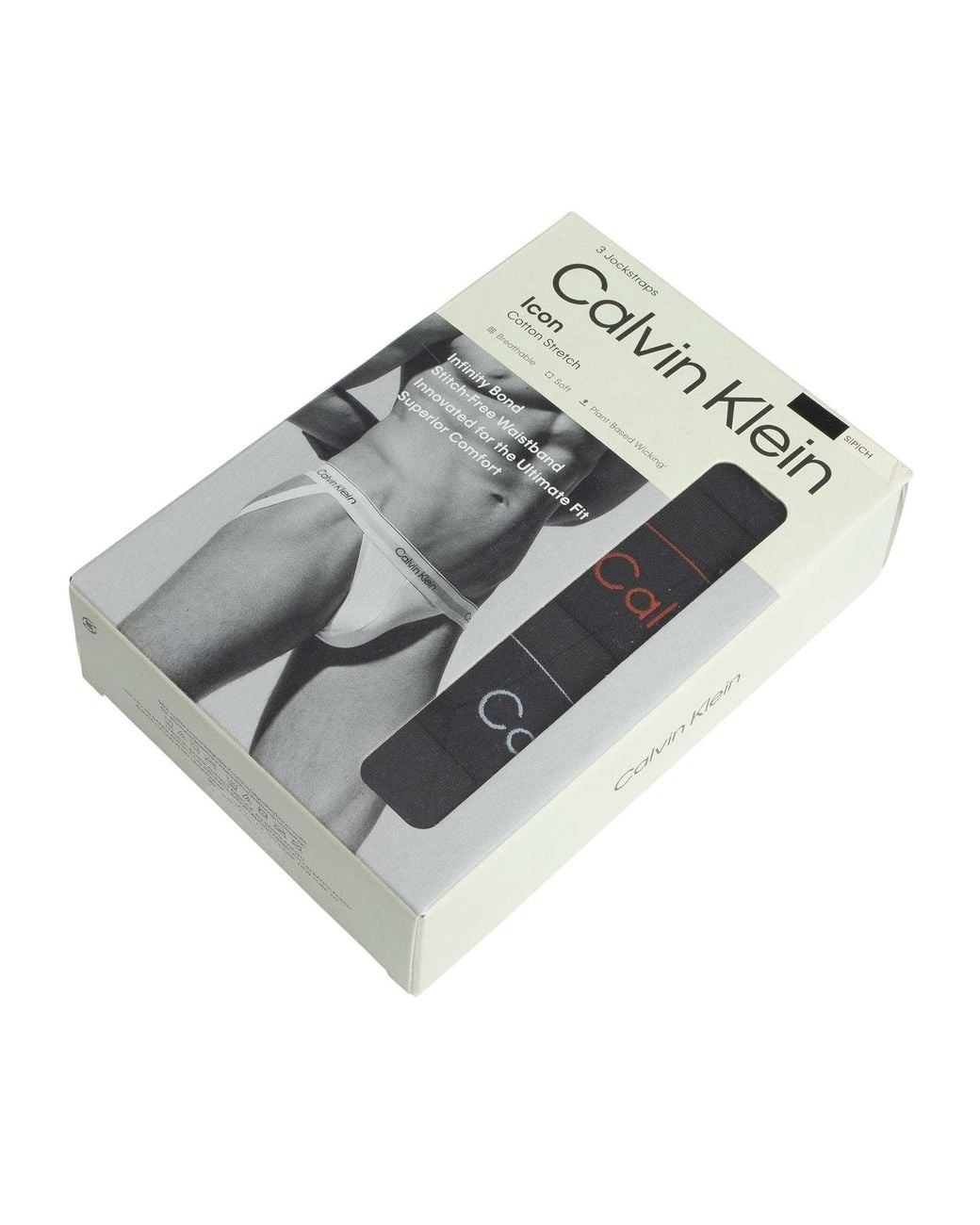 Calvin Klein Black 3 Pack Icon Jockstraps for men
