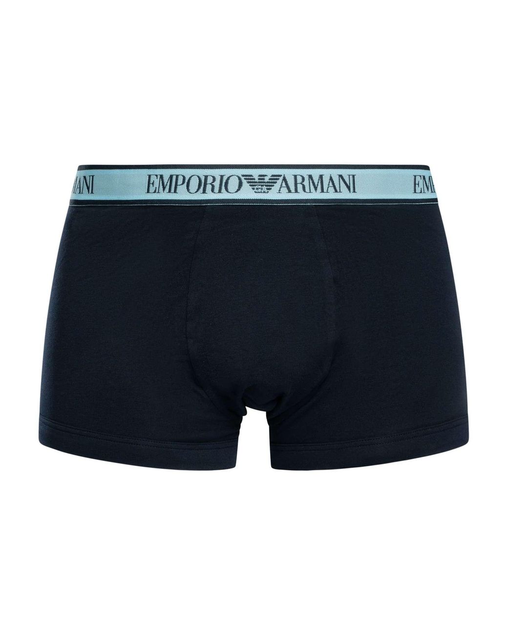 Emporio Armani Blue 3 Pack Trunks for men