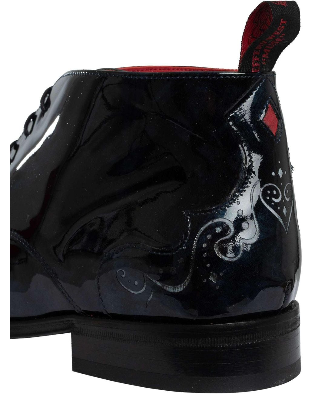 Jeffery West Blue Sunset Patent Leather Boots for men