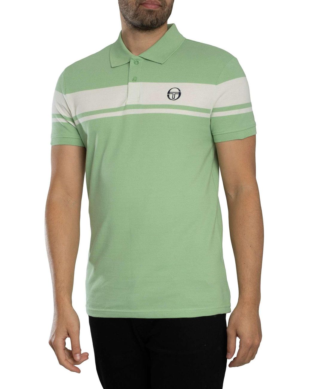 Sergio Tacchini Green Young Line Polo Shirt for men