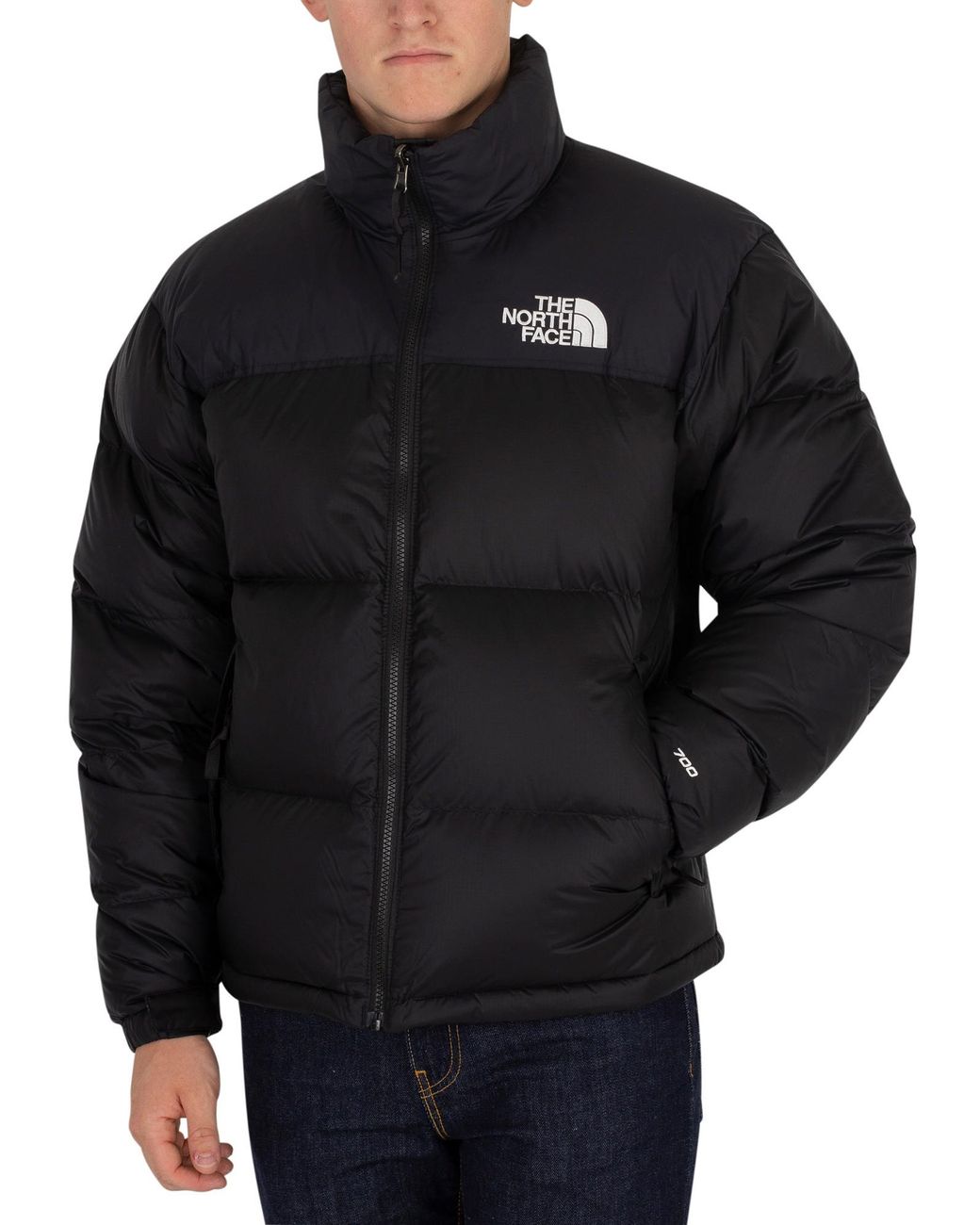 Mens north face nuptse jacket black hotsell