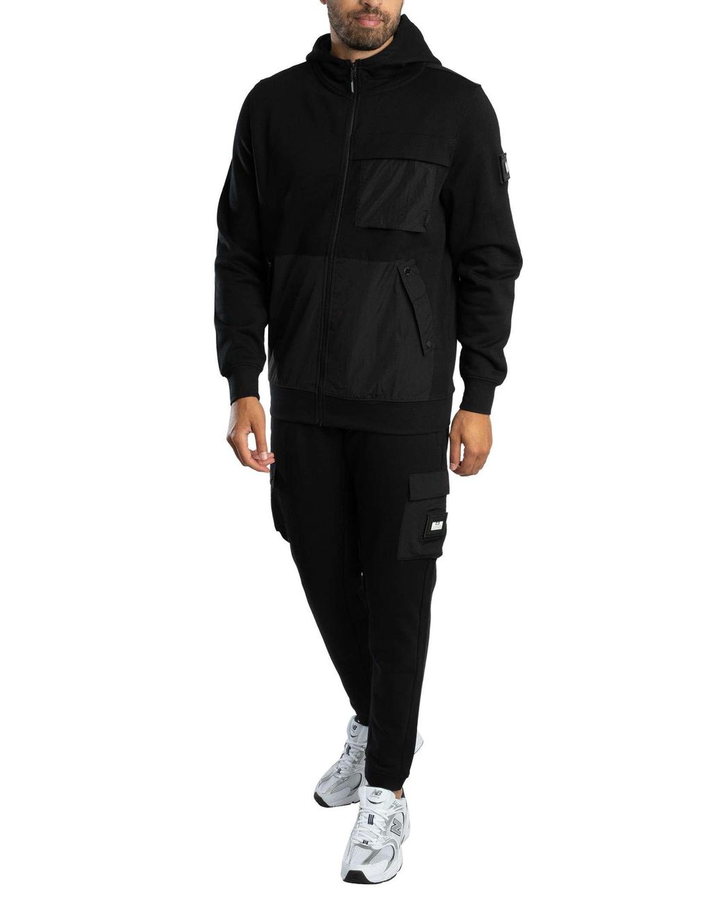 Weekend Offender Black Lippi Cargo Joggers for men