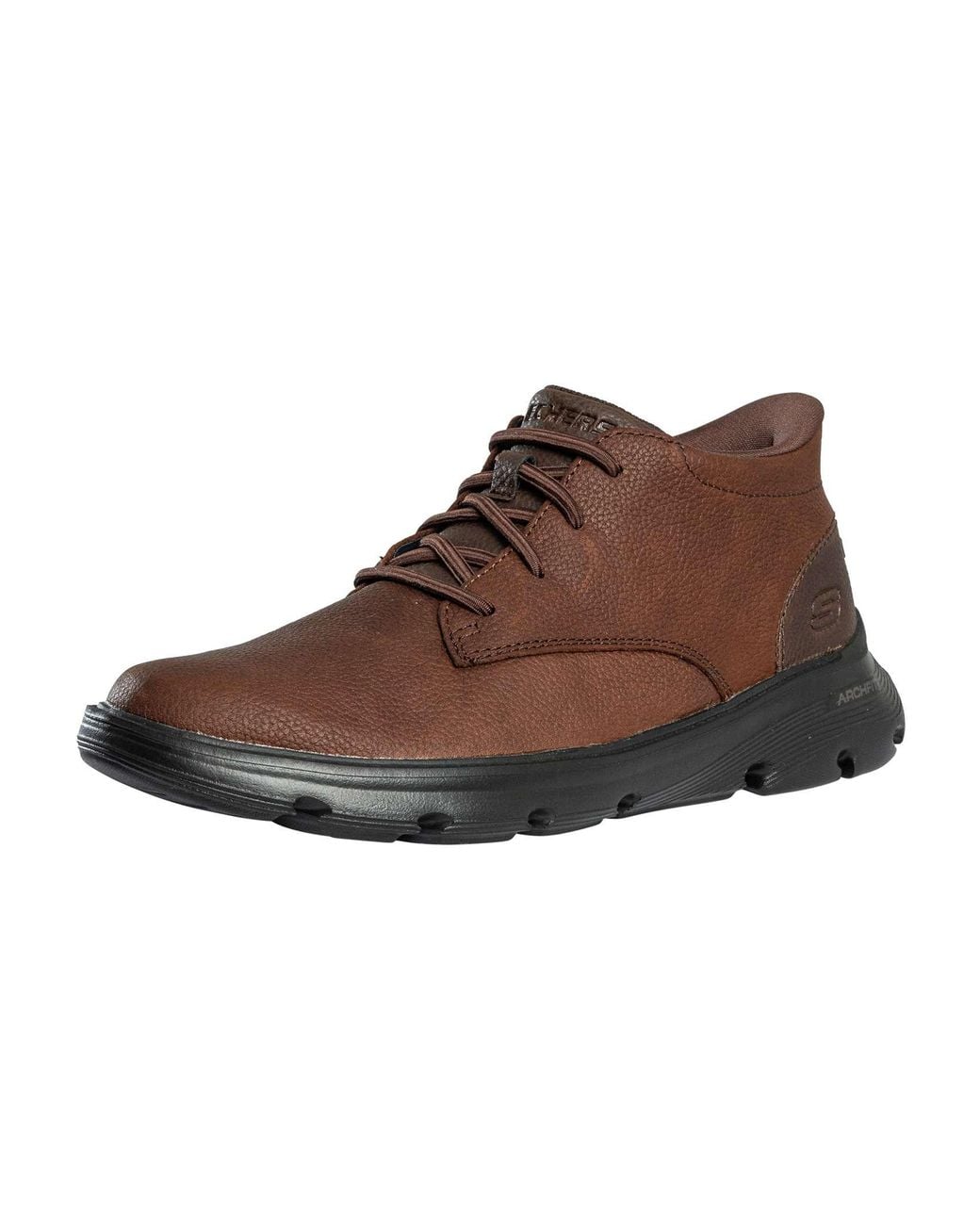 Skechers Brown Relaxed Fit Arch Fit Garza Ridley Boots for men