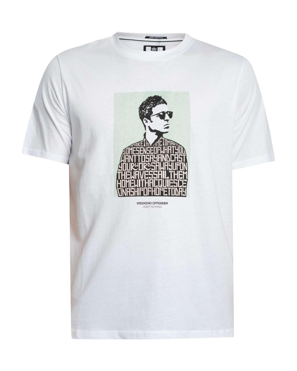 Weekend Offender White Camden Graphic T-Shirt for men
