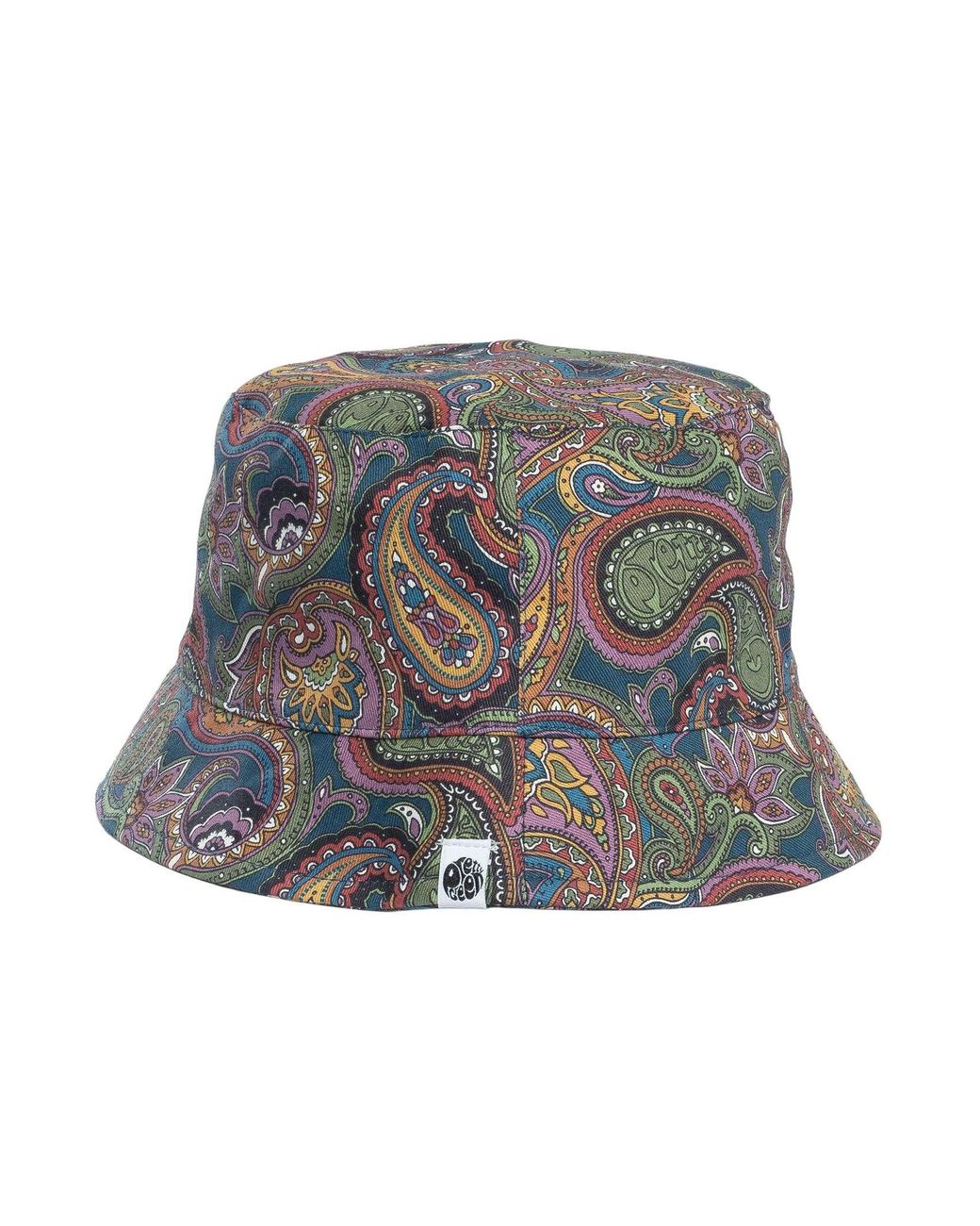 Pretty Green Gray House Paisley Bucket Hat for men