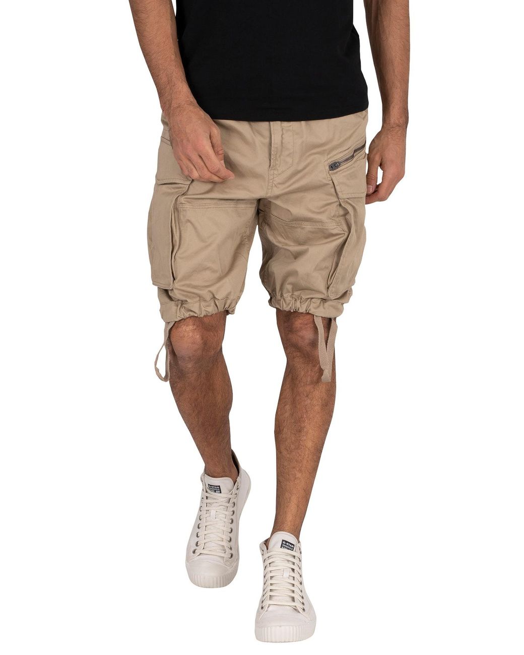 G-Star RAW Rovic Loose Cargo Shorts in Natural for Men | Lyst