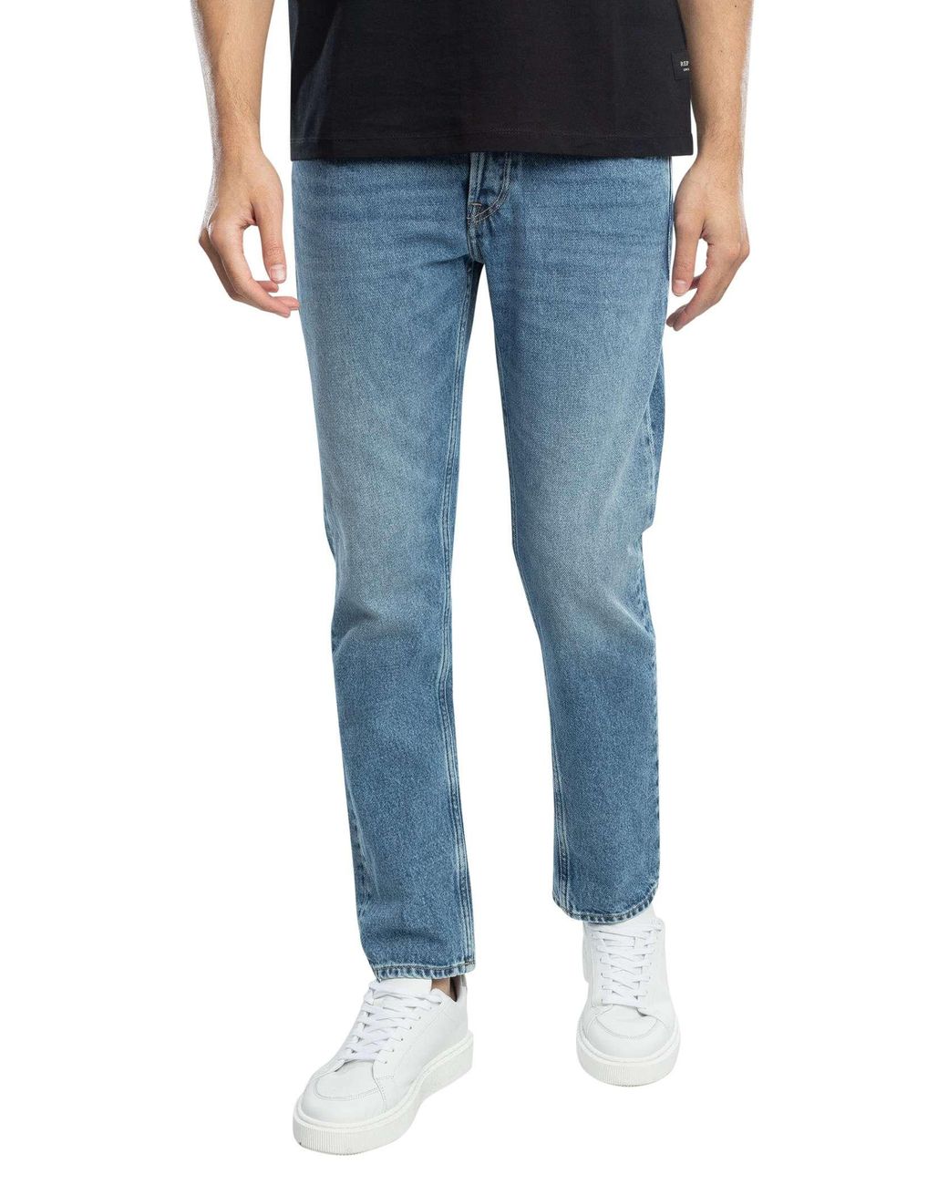 Replay Blue Grover Straight Jeans for men