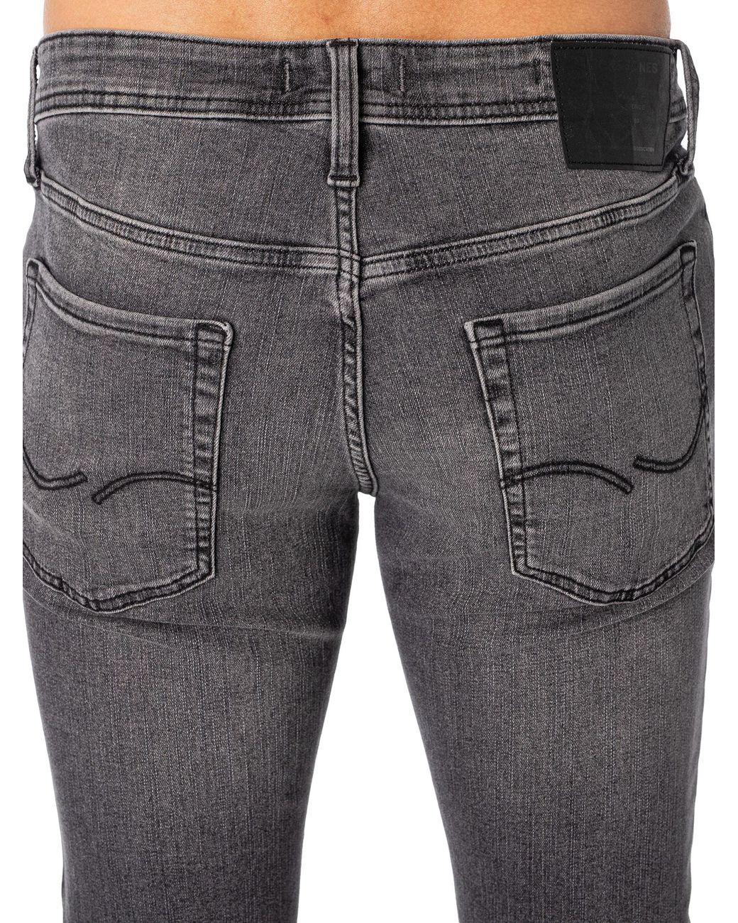 Jack & Jones Gray Glenn Original 349 Slim Jeans for men