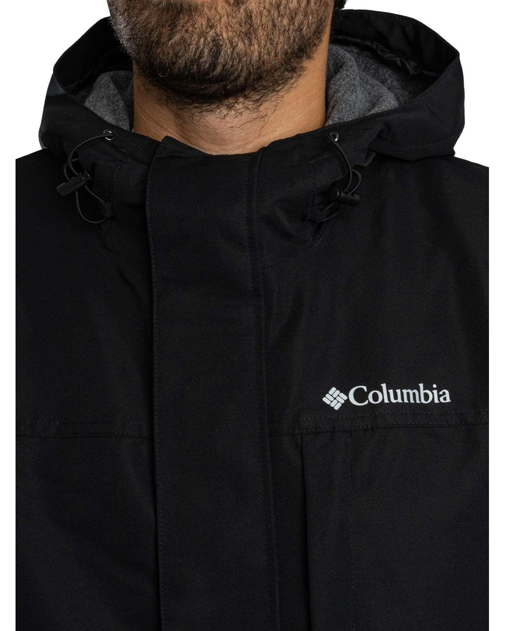 Columbia Black Landroamer Waterproof Fleece Lined Jacket for men