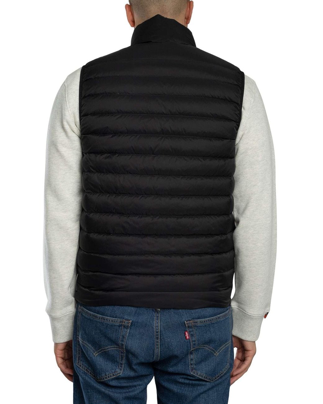 ARMANI EXCHANGE Black Logo Gilet for men