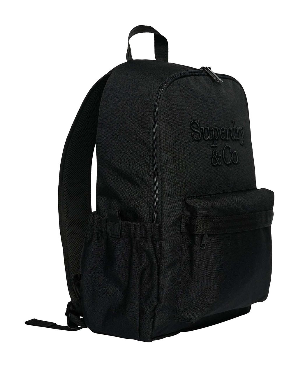 Superdry Black Company Logo Backpack