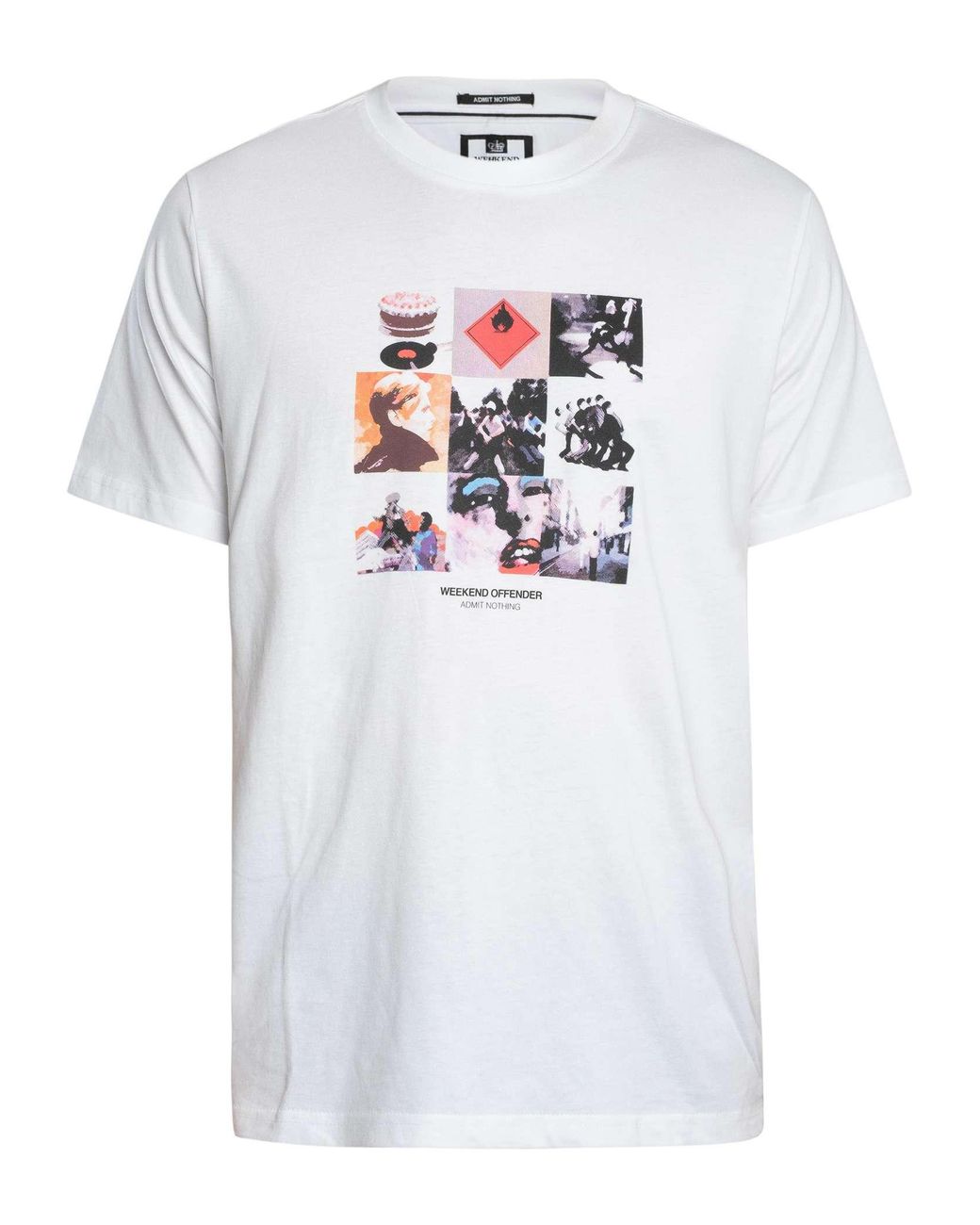 Weekend Offender White Low Graphic T-Shirt for men