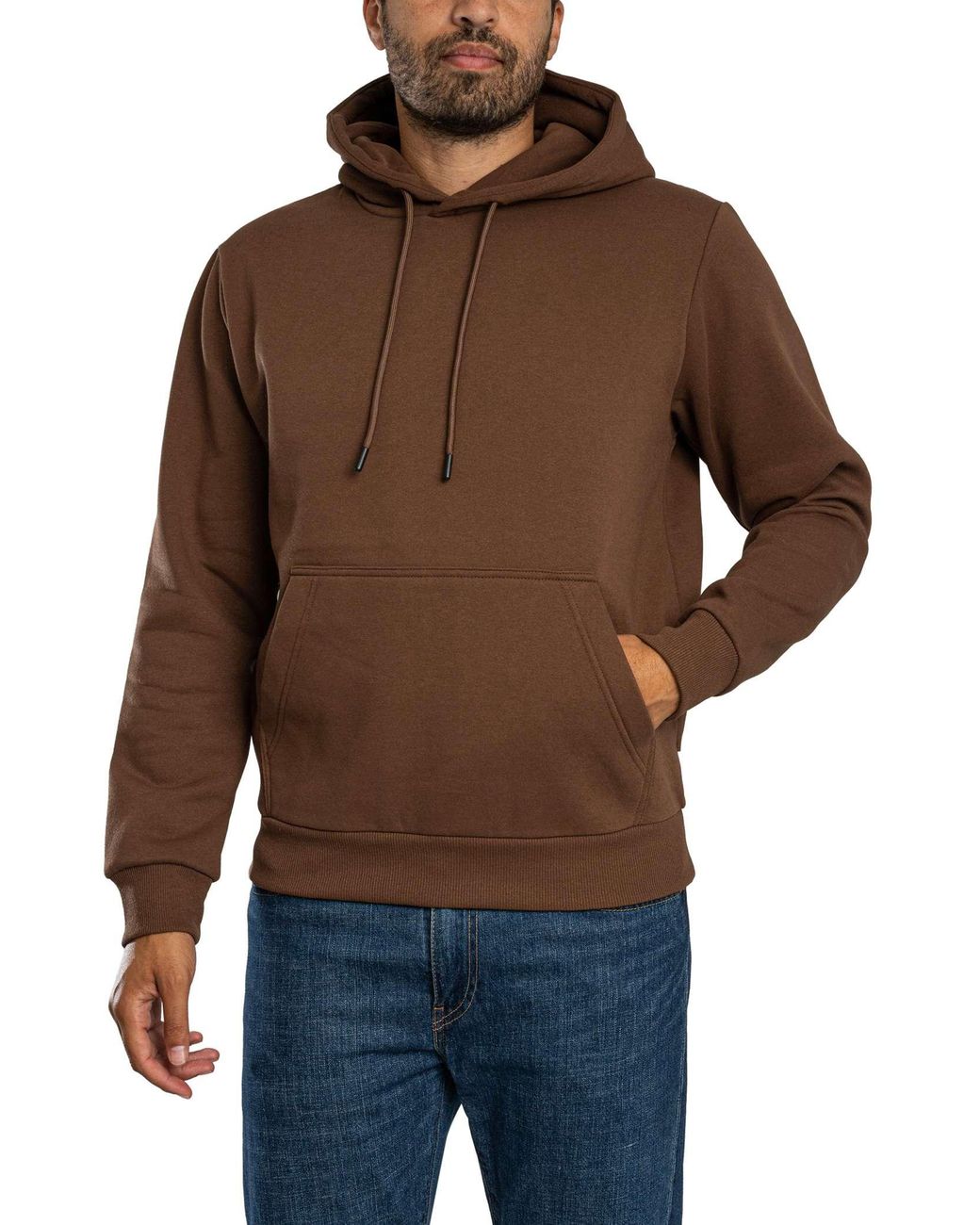 Jack & Jones Brown Bradley Pullover Hoodie for men