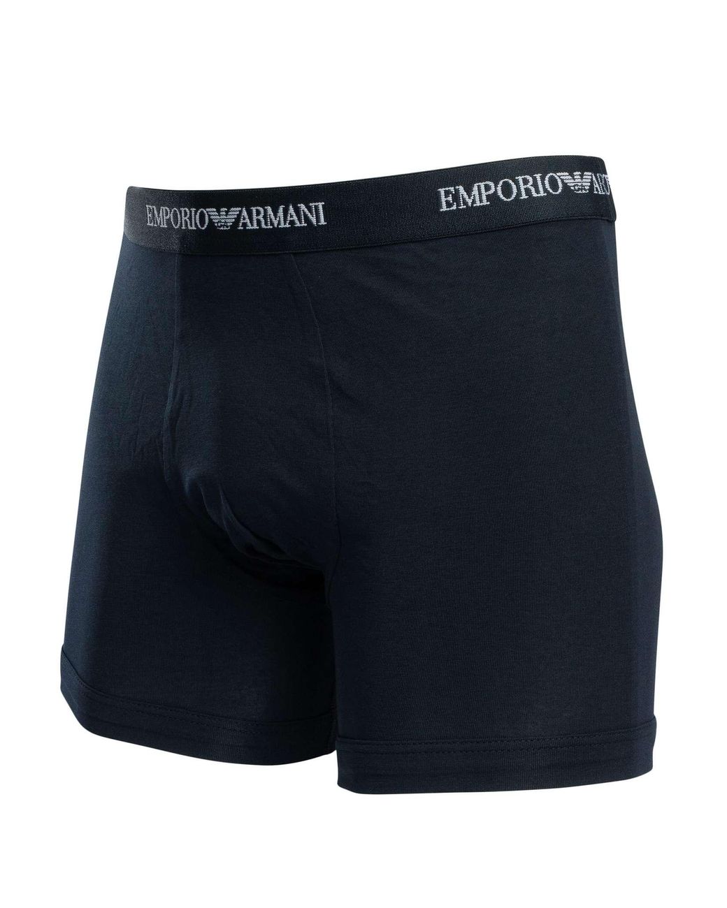 Emporio Armani Blue 3 Pack Stretch Boxer Briefs for men