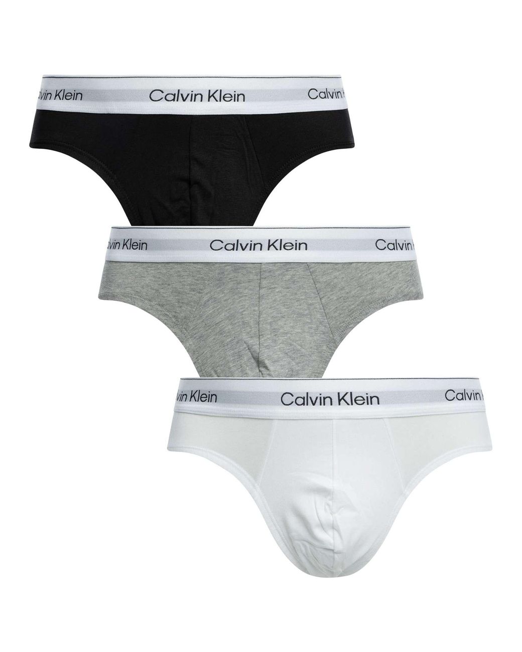 Calvin Klein Black 3 Pack Icon Hip Briefs for men