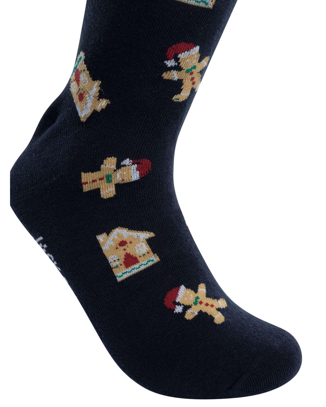 Jack & Jones Blue Xmas Check Socks & Trunk Gift Box for men