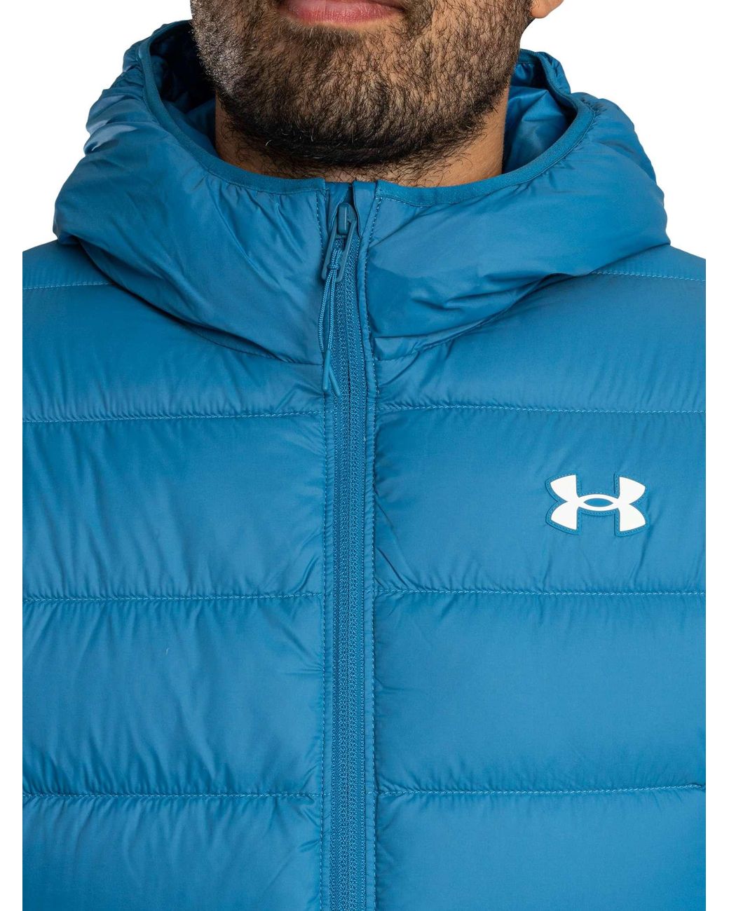 Under Armour Blue Legend Down Hooded Jacket for men