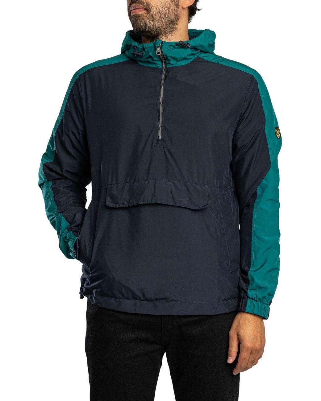 Lyle & Scott Blue Anorak Jacket for men
