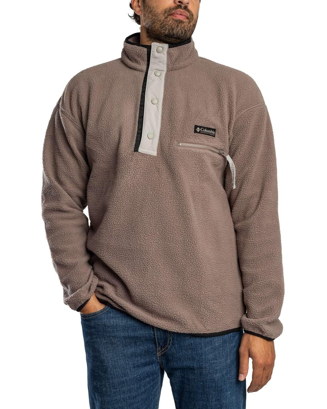 Columbia Brown Helvetia Ii Half Snap Fleece for men