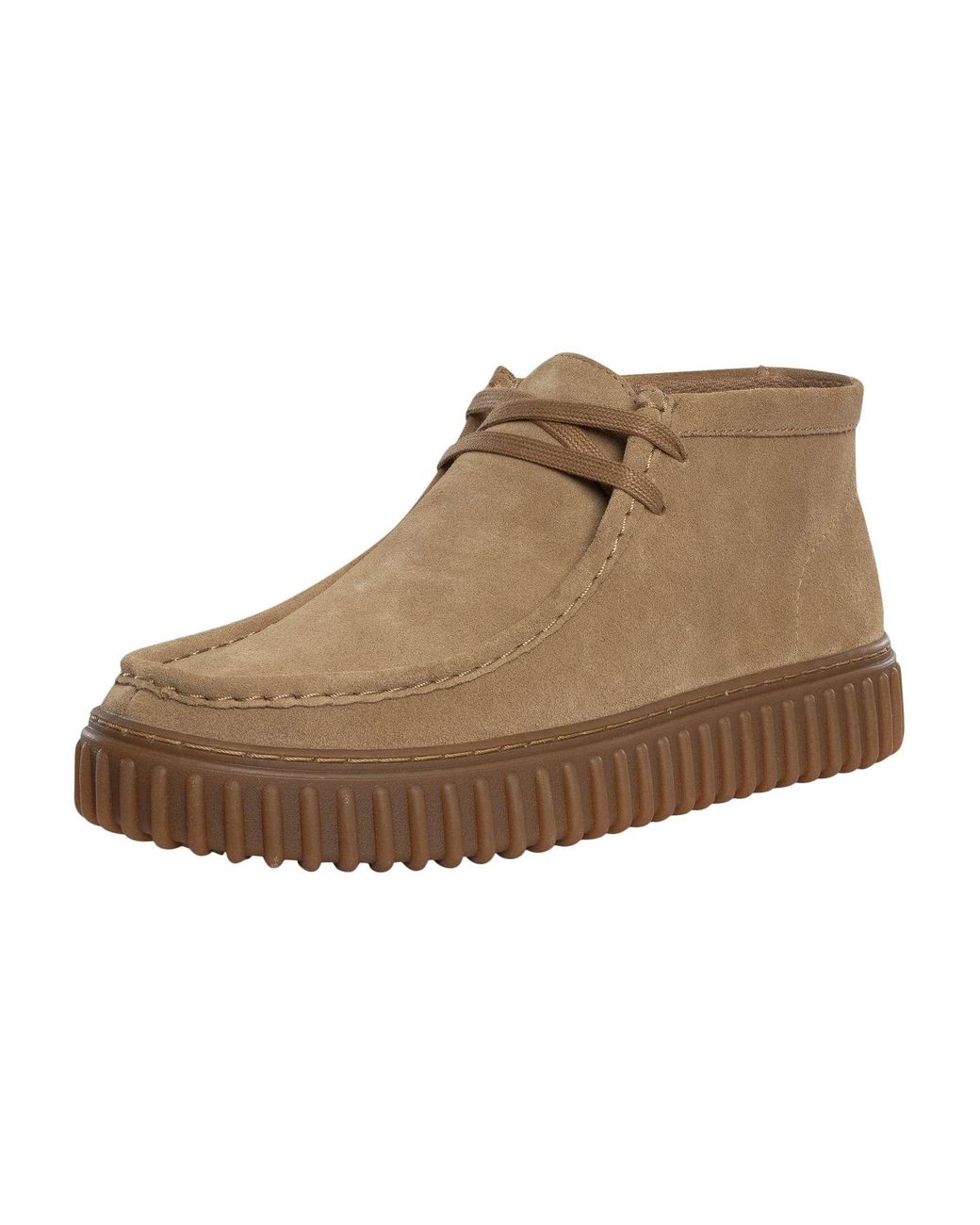 Clarks Brown Torhill Hi Suede Boots for men