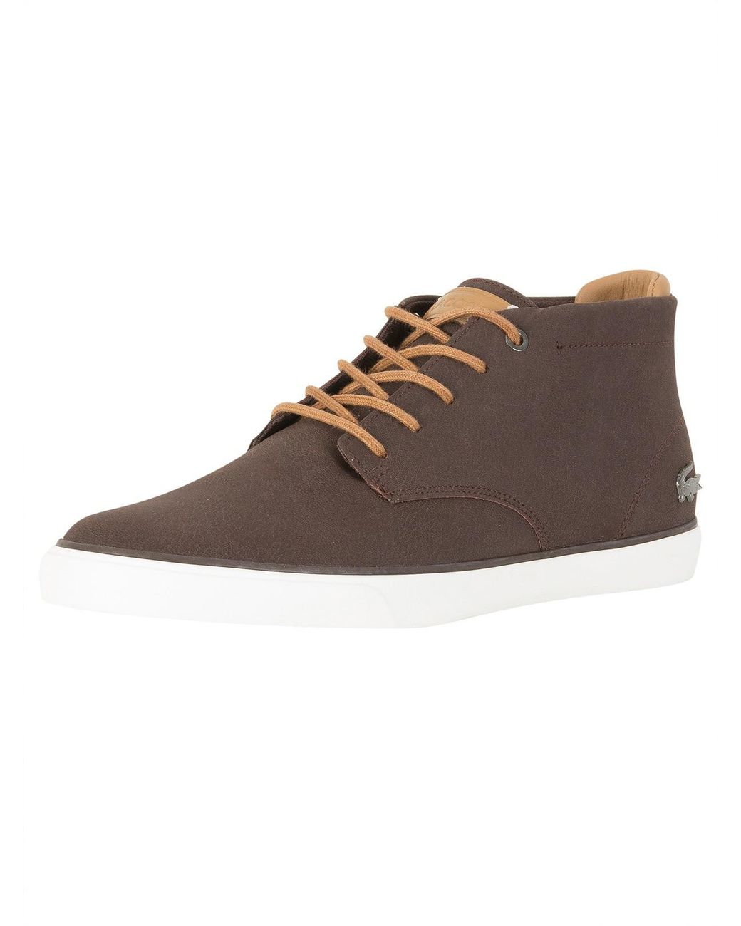 Lacoste Dark Brown/light Brown Esparre Chukka 118 1 Cam Trainers for Men |  Lyst Canada