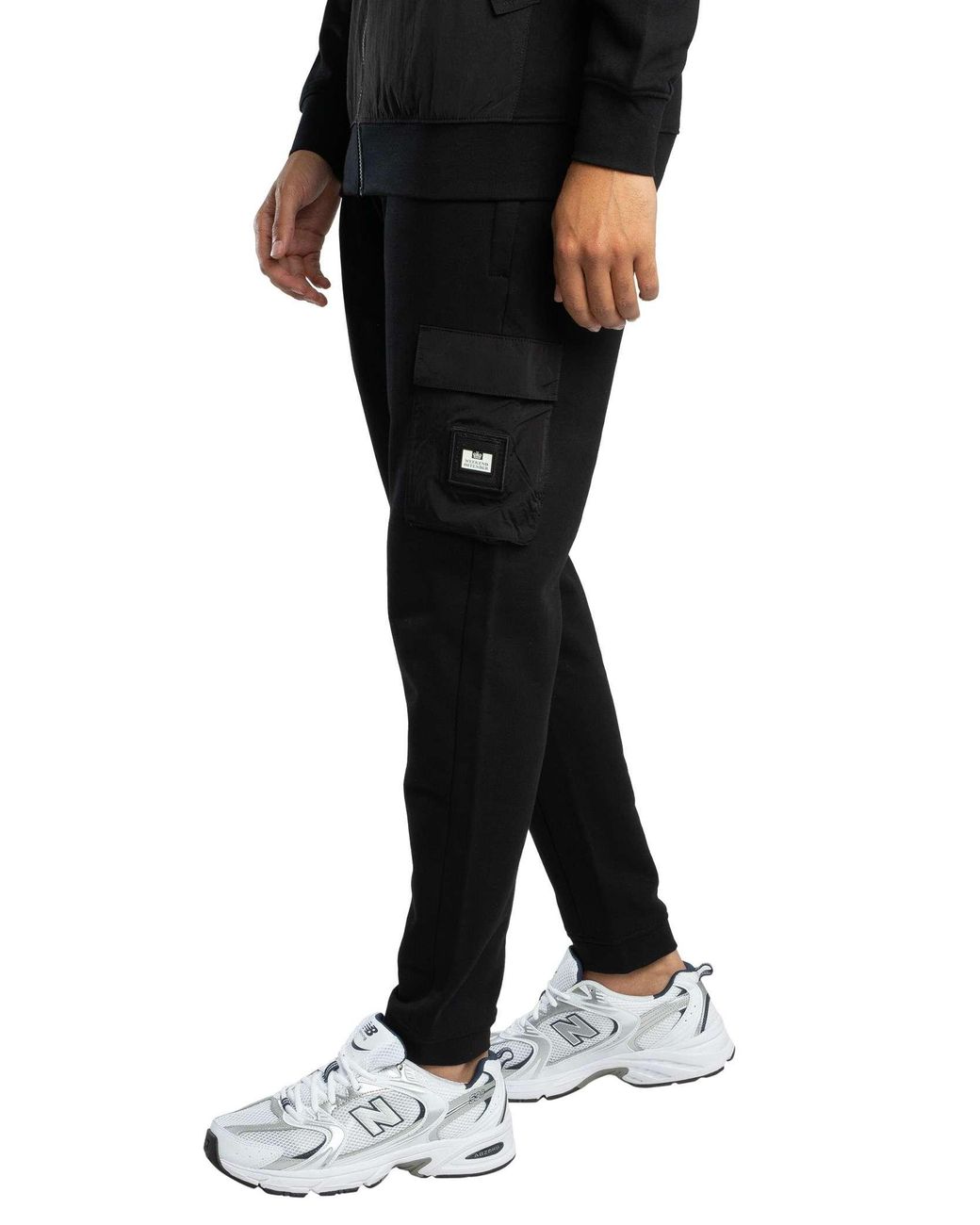 Weekend Offender Black Lippi Cargo Joggers for men
