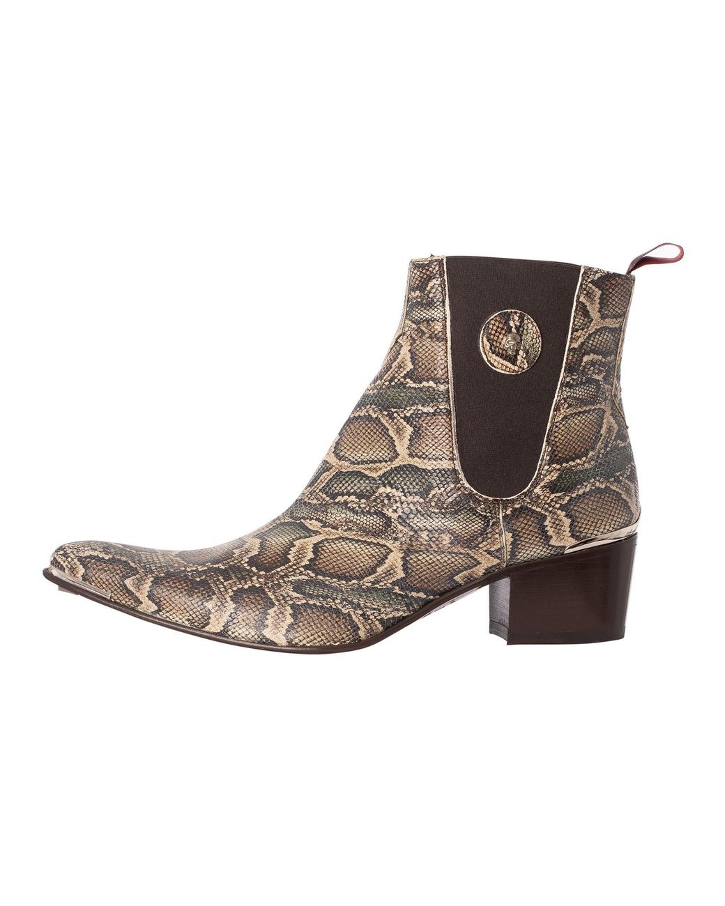 Jeffery West Brown Leather Chelsea Boots for men