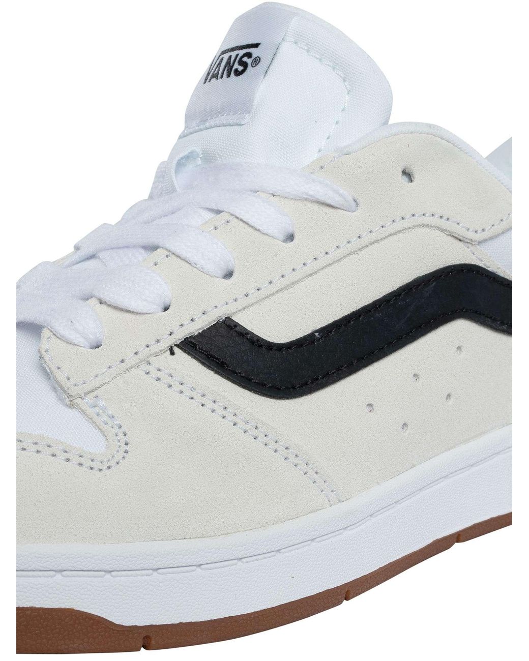 Vans White Ryland Ls Shoe | Retro Court Sneakers With Tennis Inspired Fashion Details for men