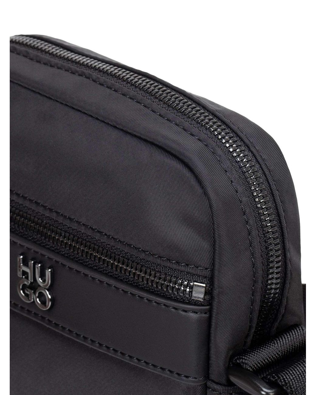 HUGO Black Quantic Crossbody Bag for men