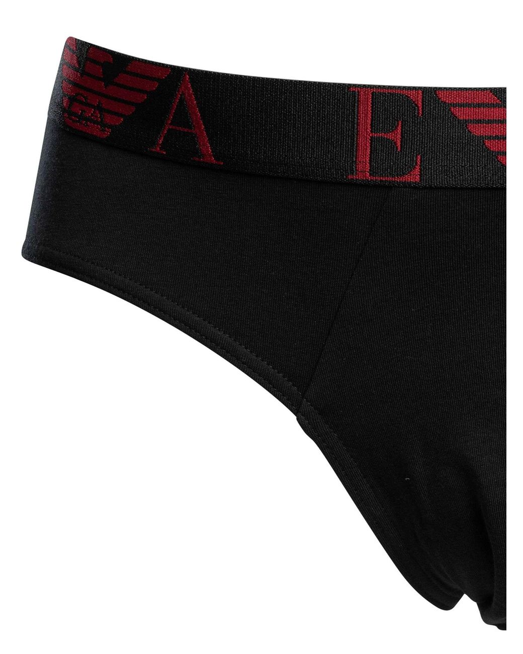 Emporio Armani Black 3 Pack Briefs for men