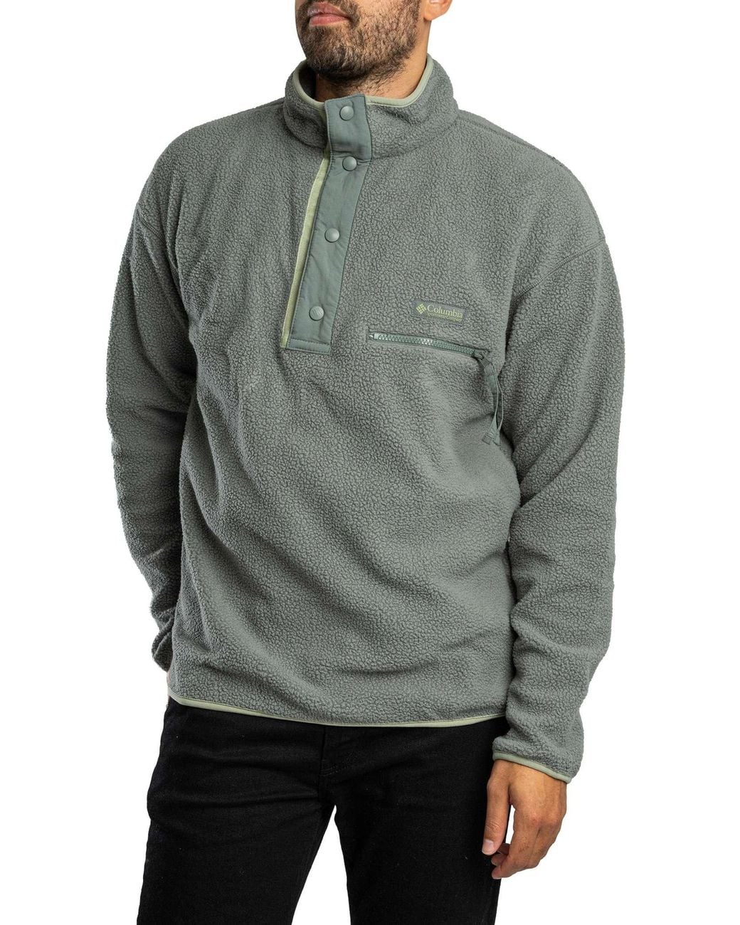 Columbia Gray Helvetia Ii Half Snap Fleece for men