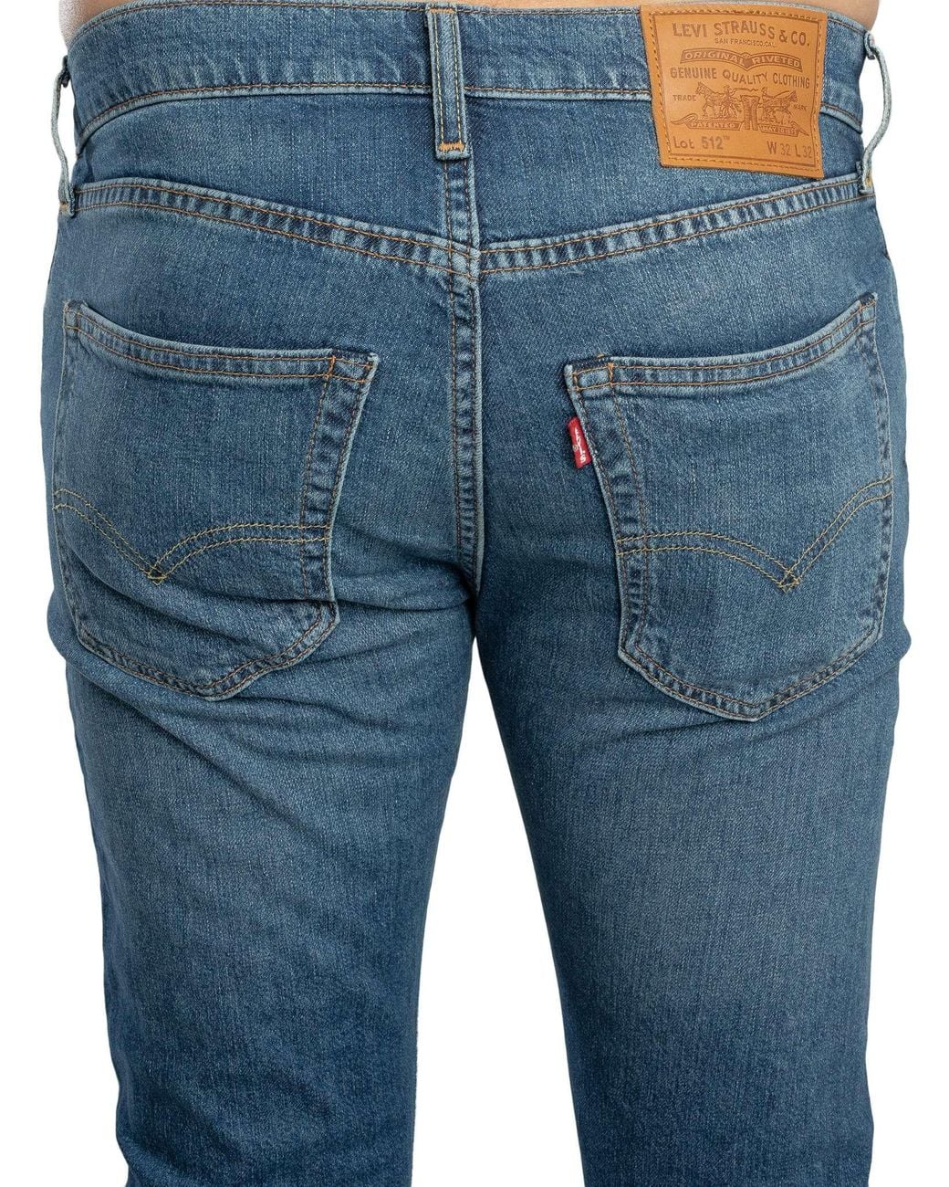 Levi's Blue 512 Slim Taper Jeans for men