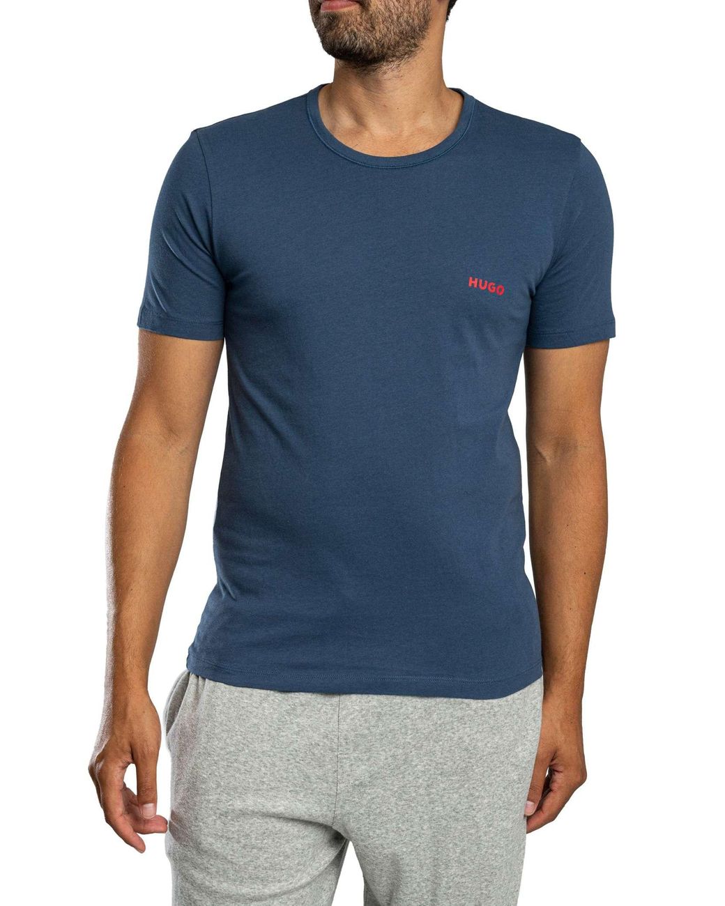 HUGO Blue 3 Pack Lounge T-Shirts for men