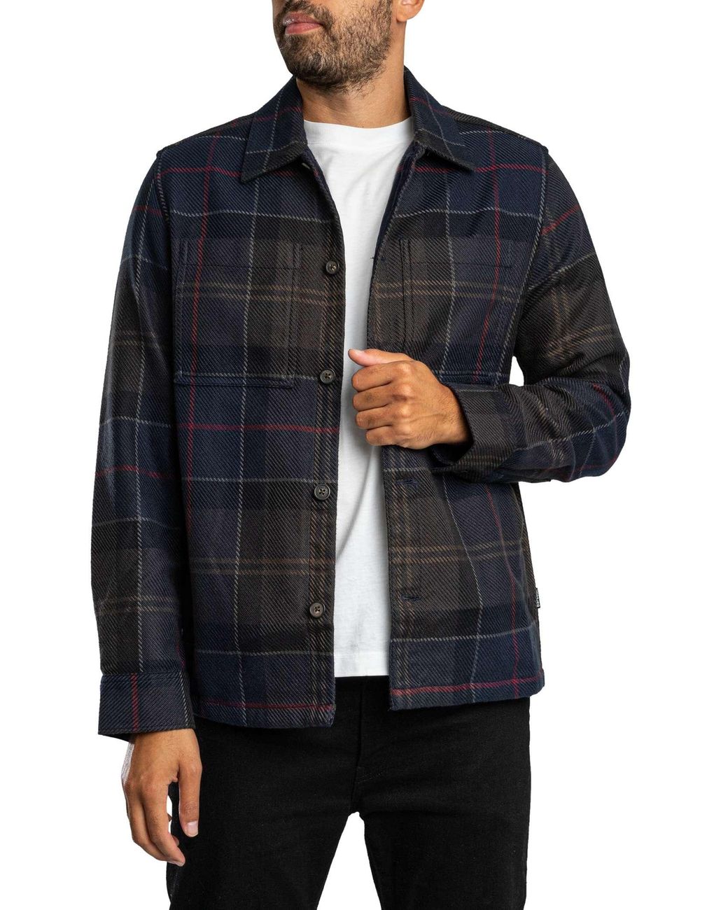 Barbour Blue Tartan Overshirt for men