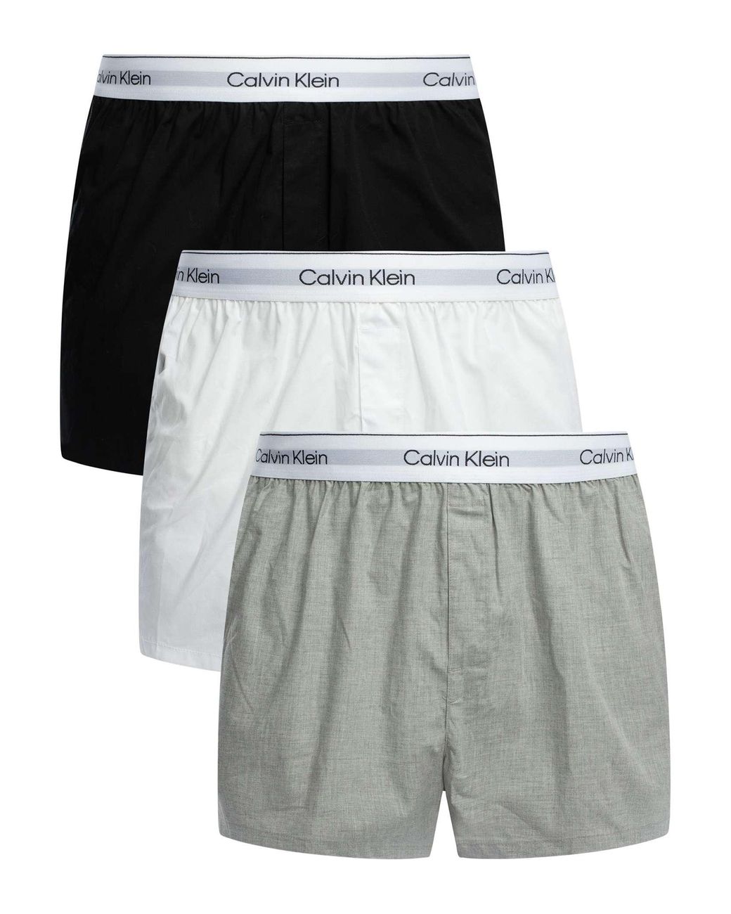 Calvin Klein Black 3 Pack Icon Slim Boxers for men
