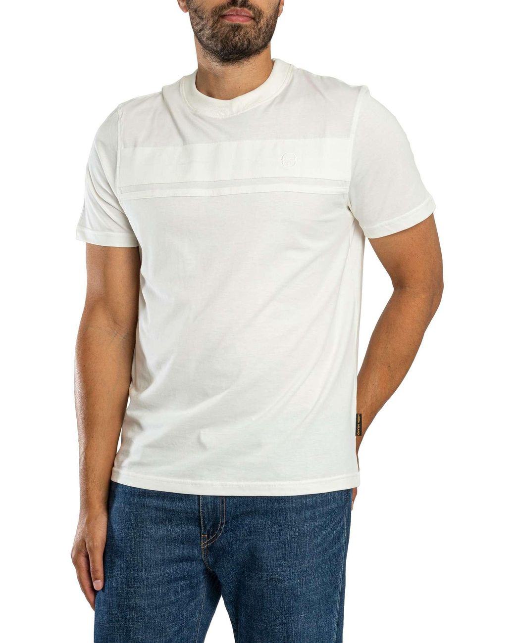Sergio Tacchini White Tonal Dama T-Shirt for men