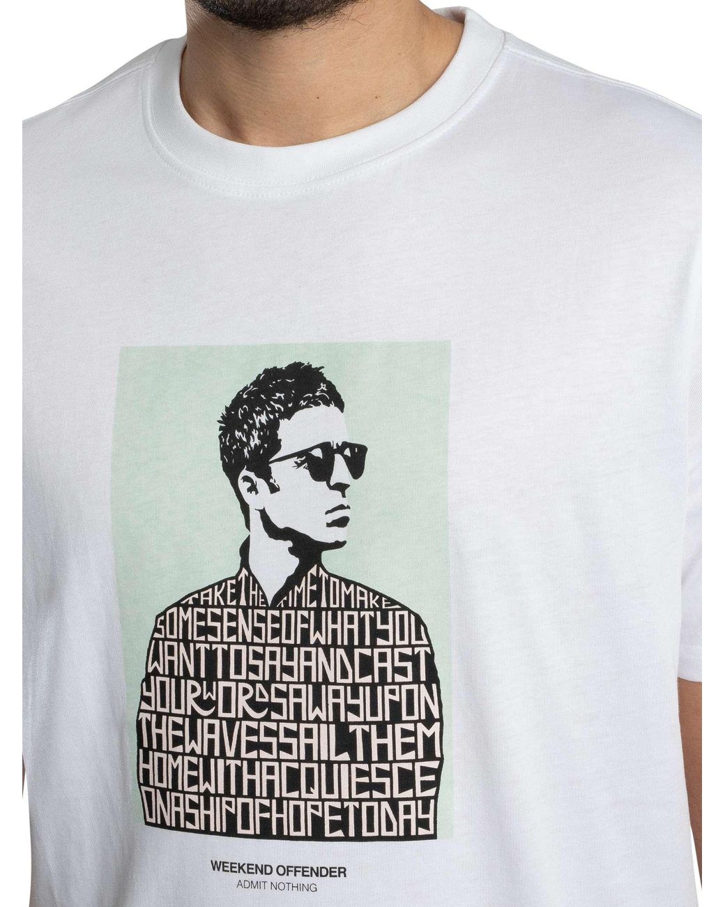 Weekend Offender White Camden Graphic T-Shirt for men