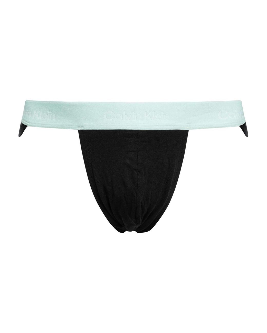 Calvin Klein Black 3 Pack Icon Jockstrap for men