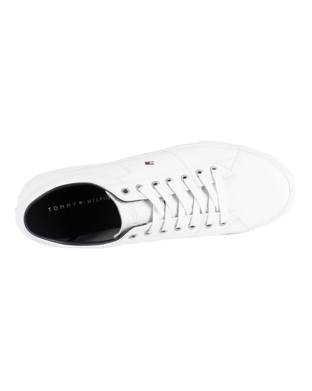 tommy hilfiger essential leather trainers