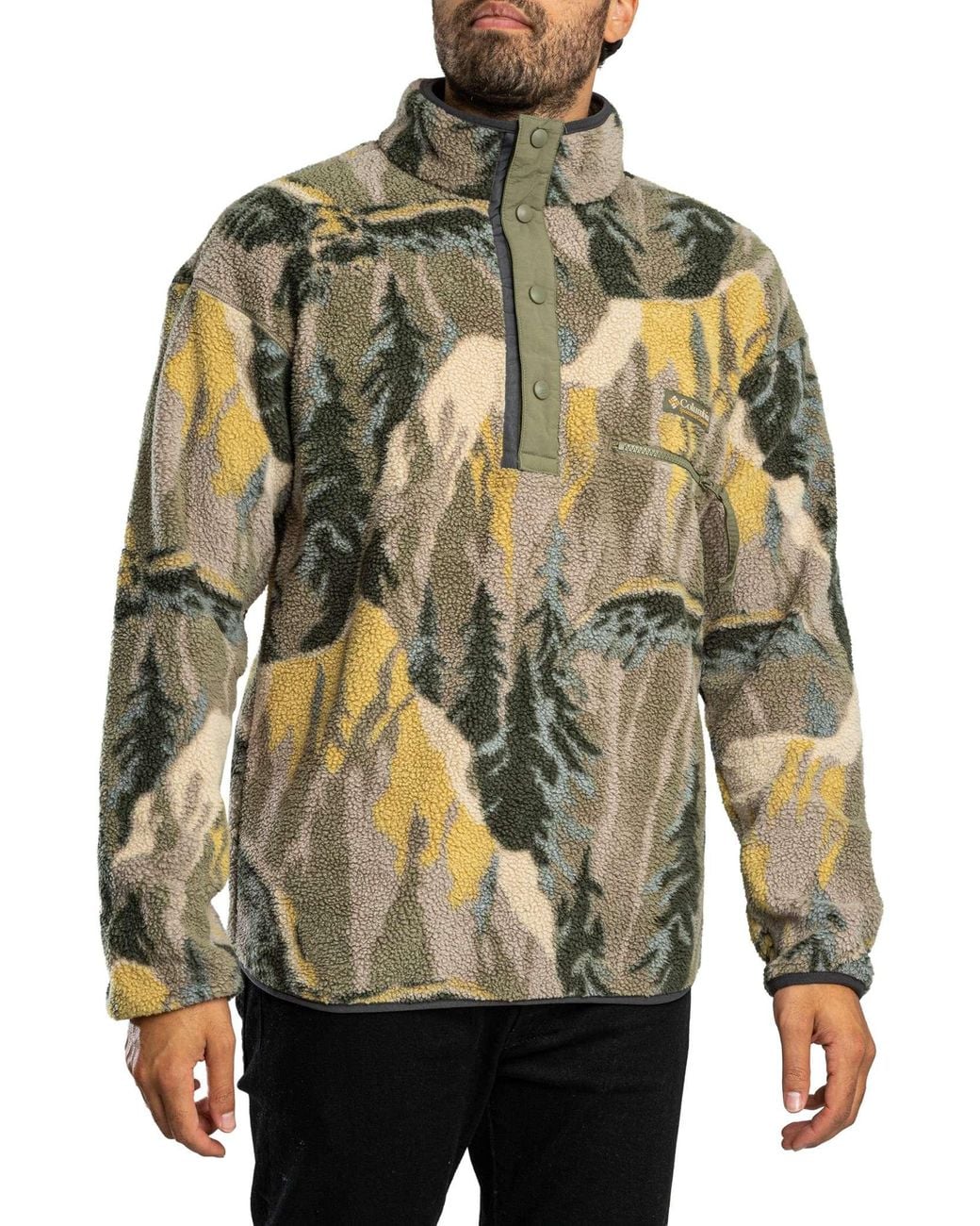 Columbia Gray Helvetia Ii Half Snap Fleece for men