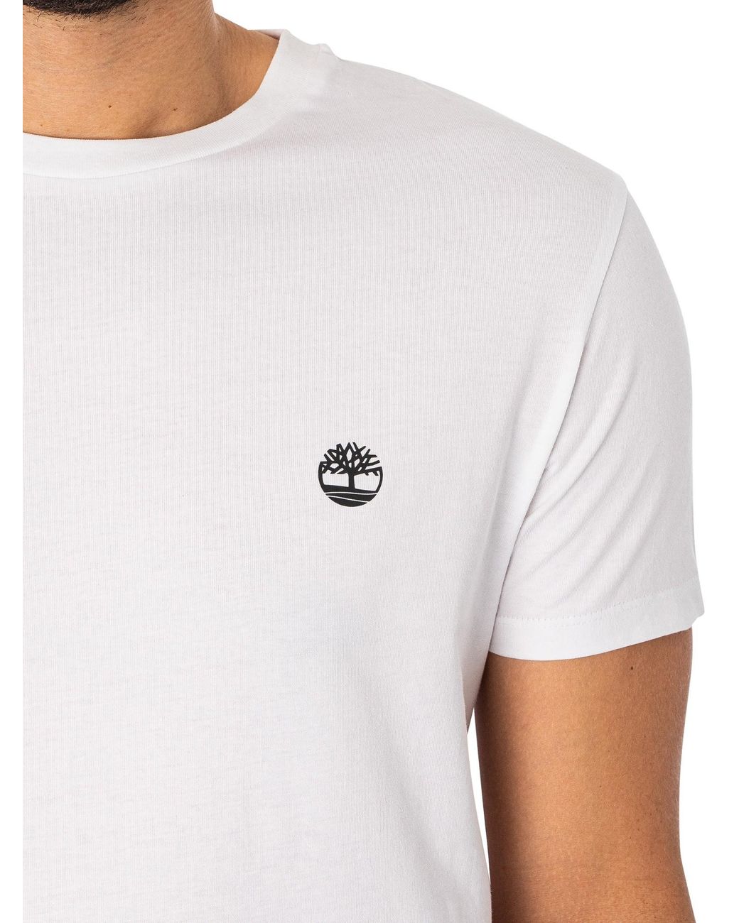 Timberland Black 3 Pack Dustan Slim T-Shirts for men