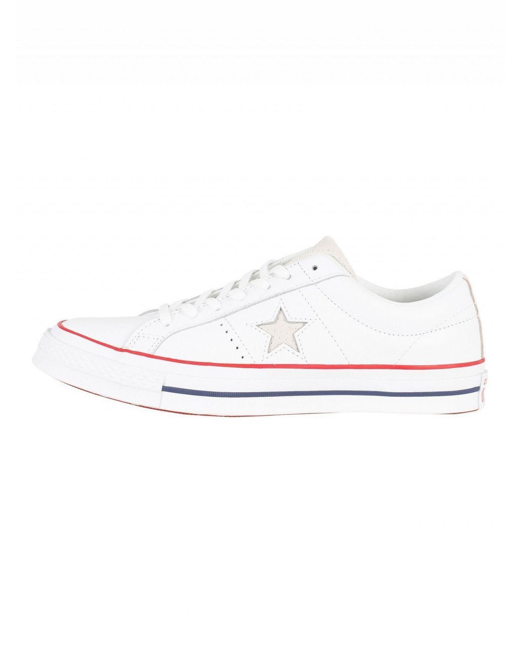 converse one star white leather