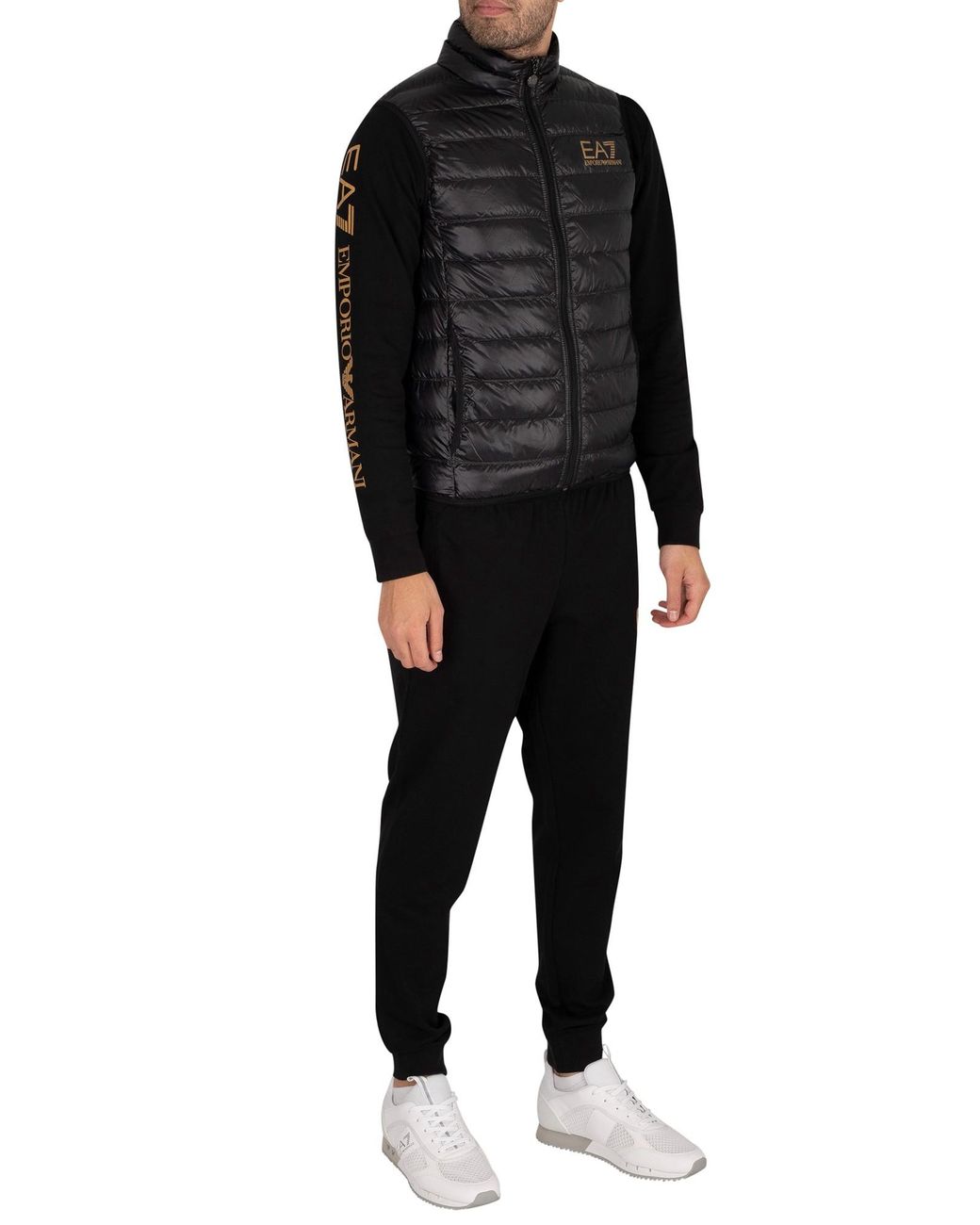 black ea7 bodywarmer