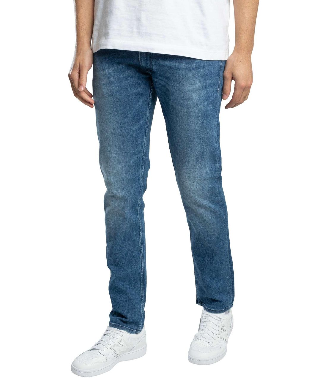 Replay Blue Grover Straight Jeans for men