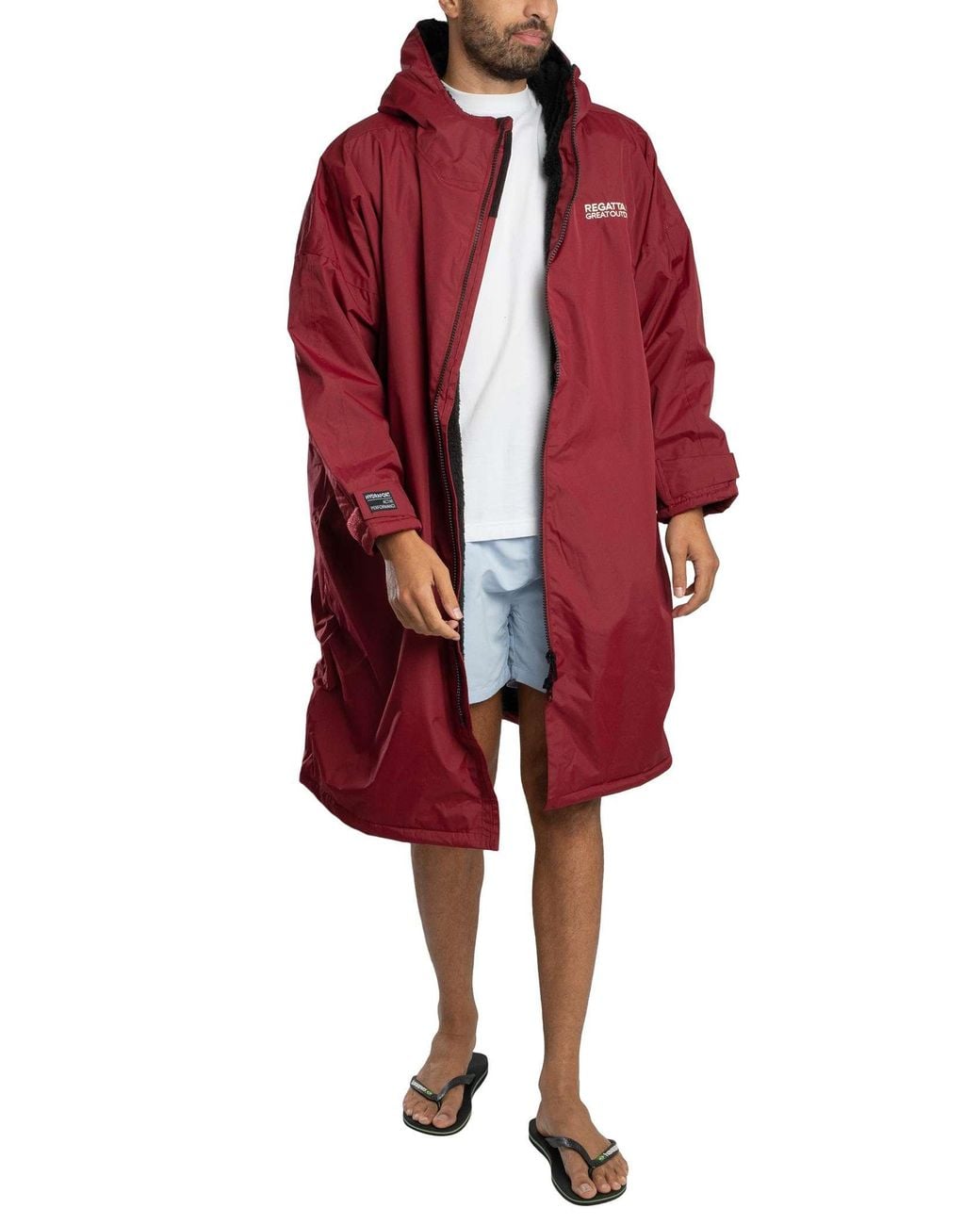Regatta Red Waterproof Changing Robe for men