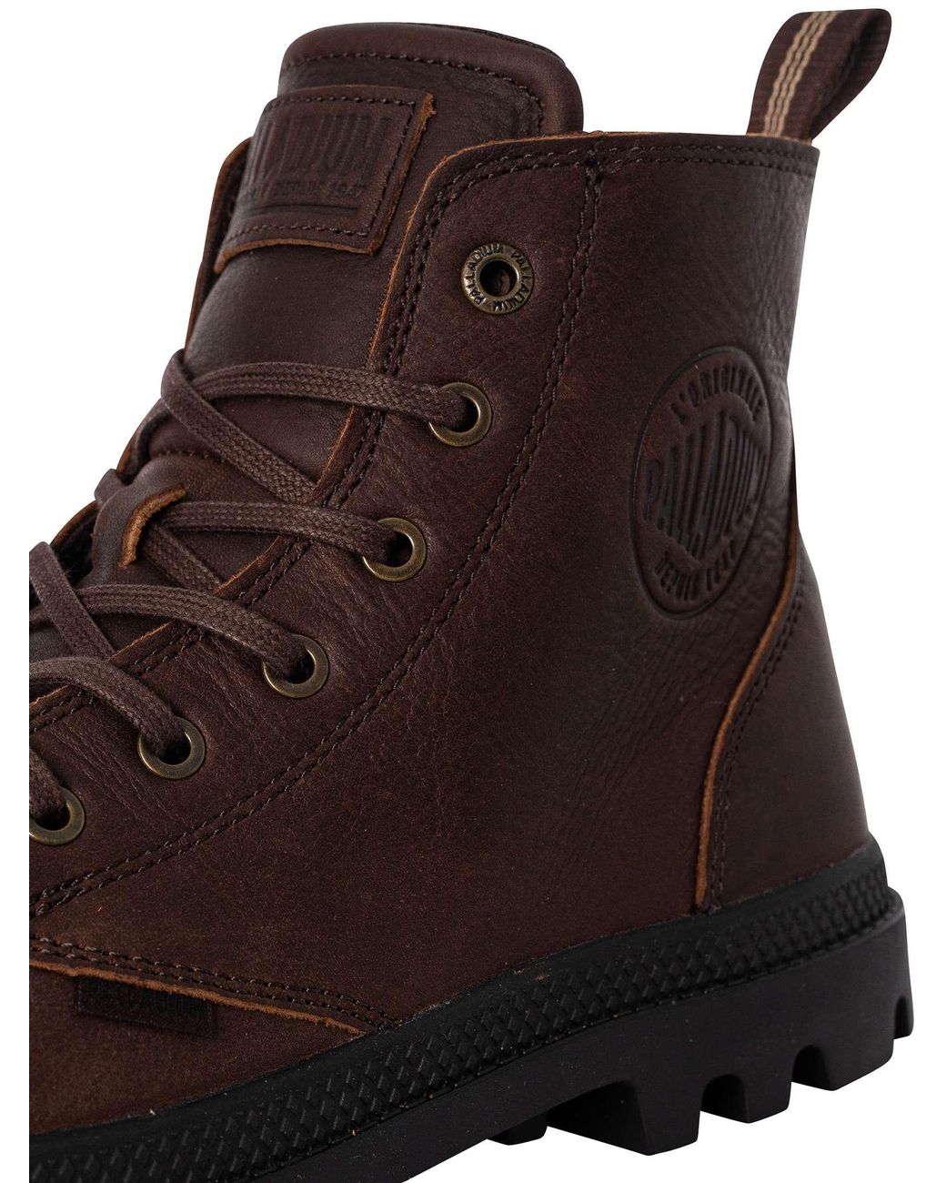 Palladium Pampa Zip Leather - Sneaker Boots Homme - Cuir Et Toile - Tige Cheville - Semelle Caoutchouc