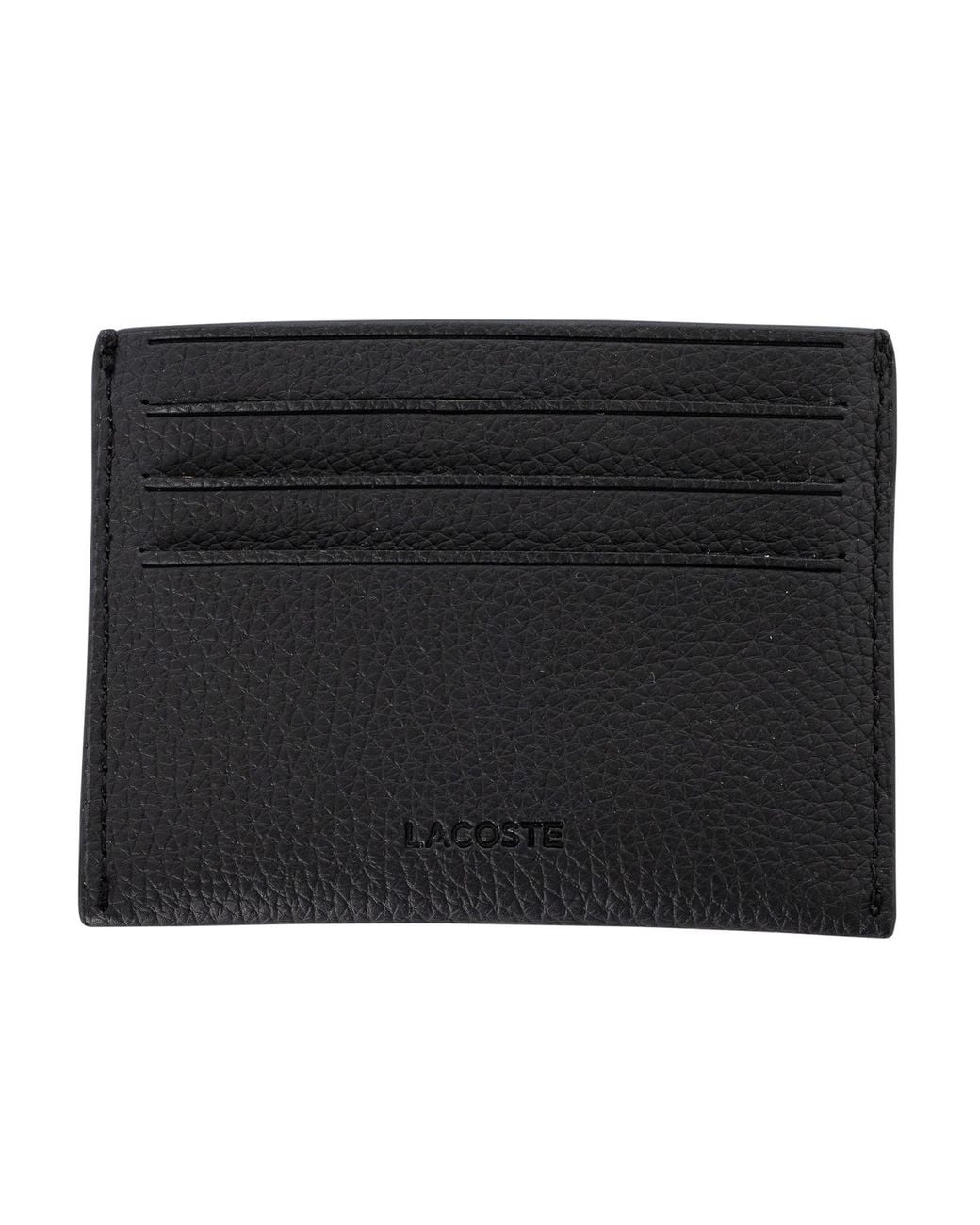 Lacoste Black Card Holder Wallet for men