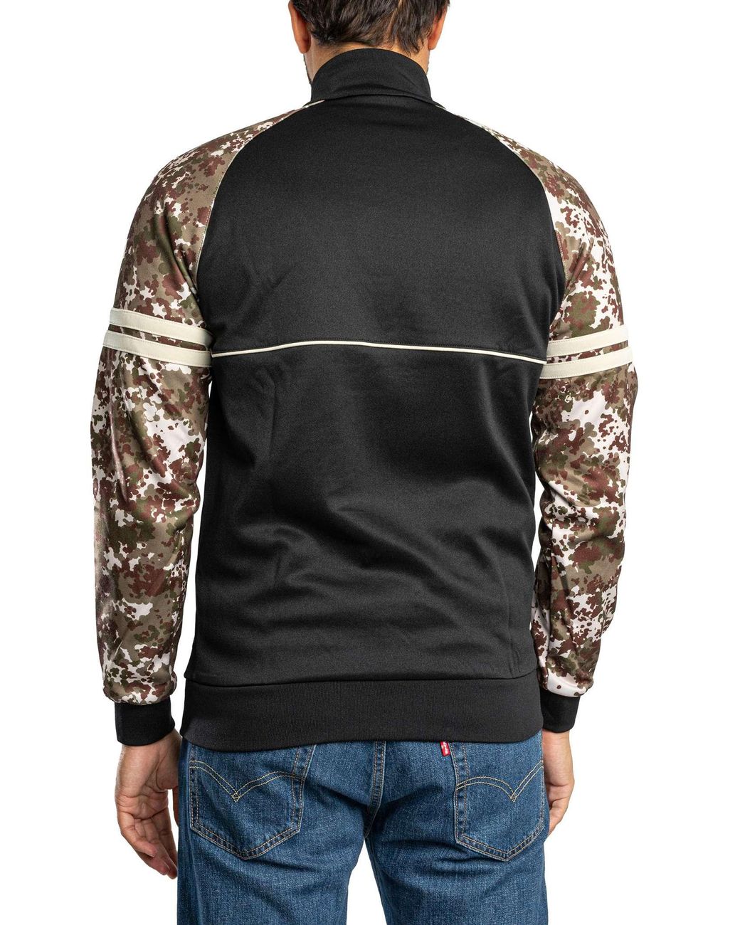 Sergio Tacchini Black Logo Track Jacket for men
