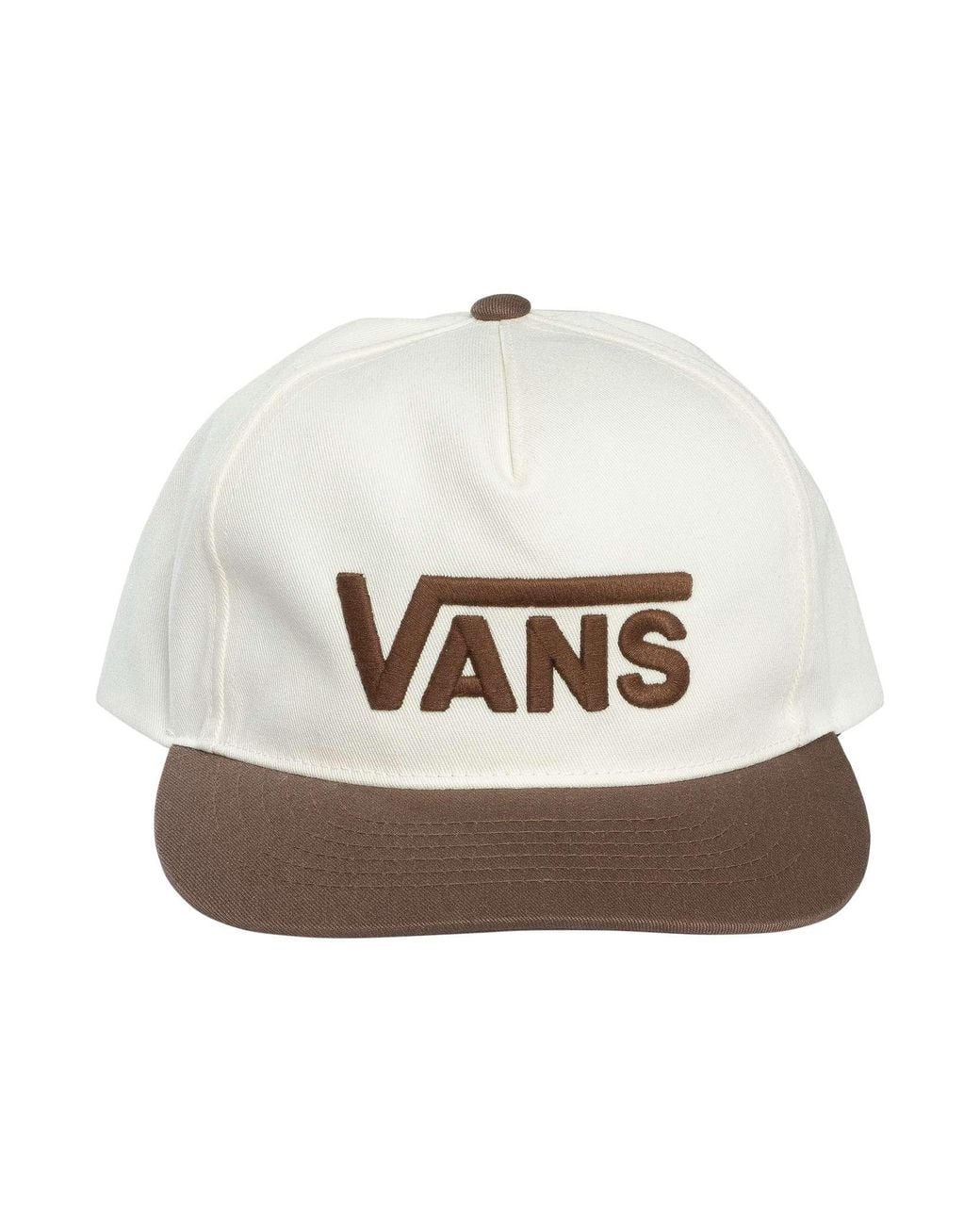 Vans White Drop V Logo Cap for men